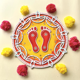 Divine Footprints Rangoli