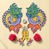 Peacock Blessings Rangoli