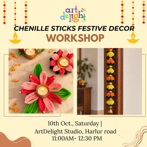 CHENILLE STICKS FESTIVE DECOR WORKSHOP
