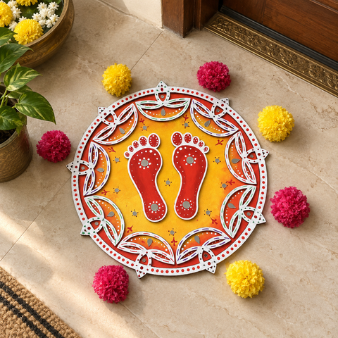 Divine Footprints Rangoli