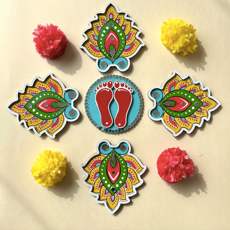 Festive Footprints Rangoli
