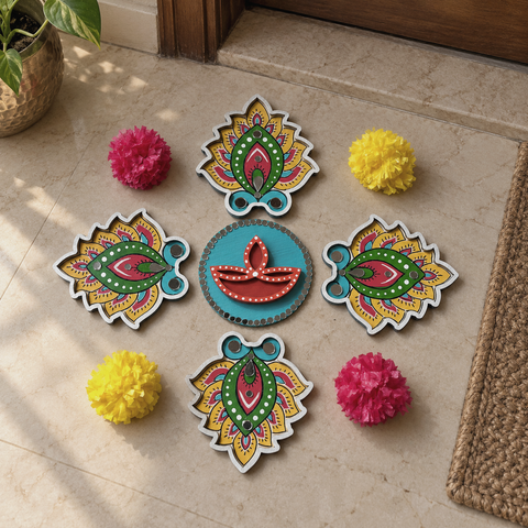 Festive Footprints Rangoli