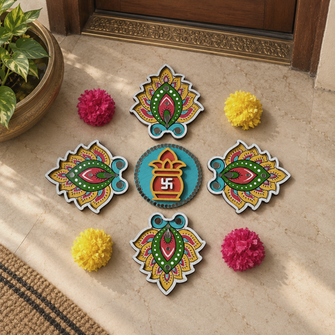 Traditional Kalash Rangoli