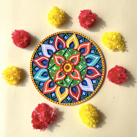 Joyful Bloom Rangoli