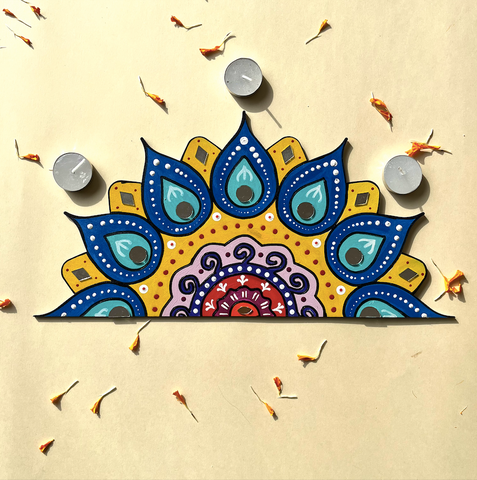 Blooming Arc Rangoli