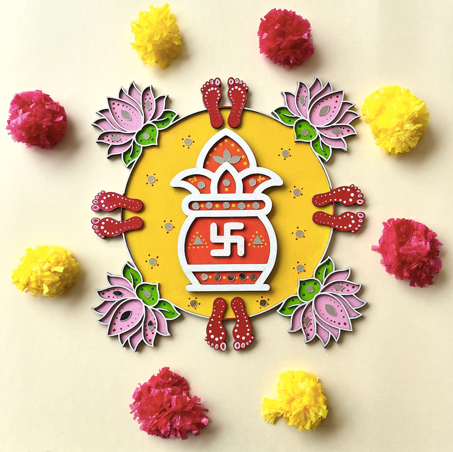 Blessed Kalash Rangoli