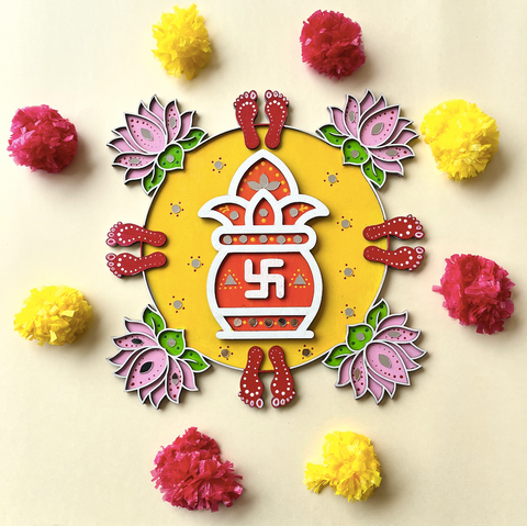 Blessed Kalash Rangoli