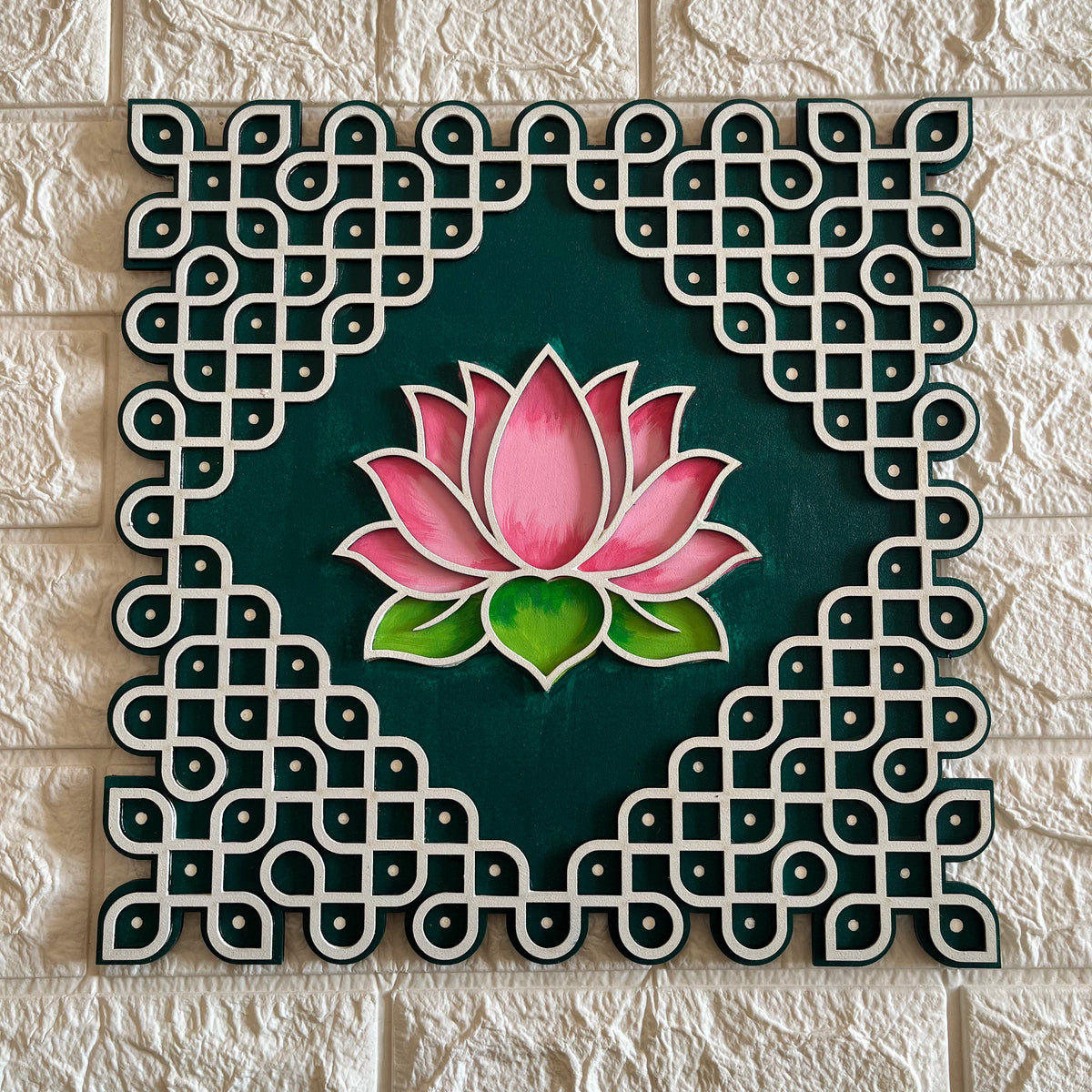 Auspicious Lotus Rangoli