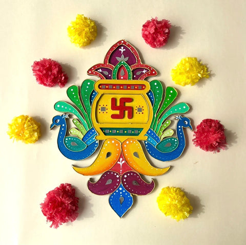Peacock Grace Rangoli