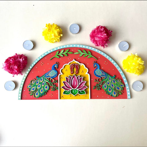 Half Moon Rangoli