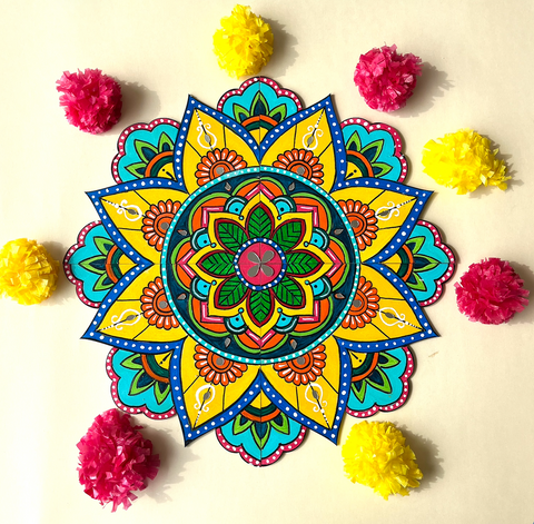 Four Motif Rangoli