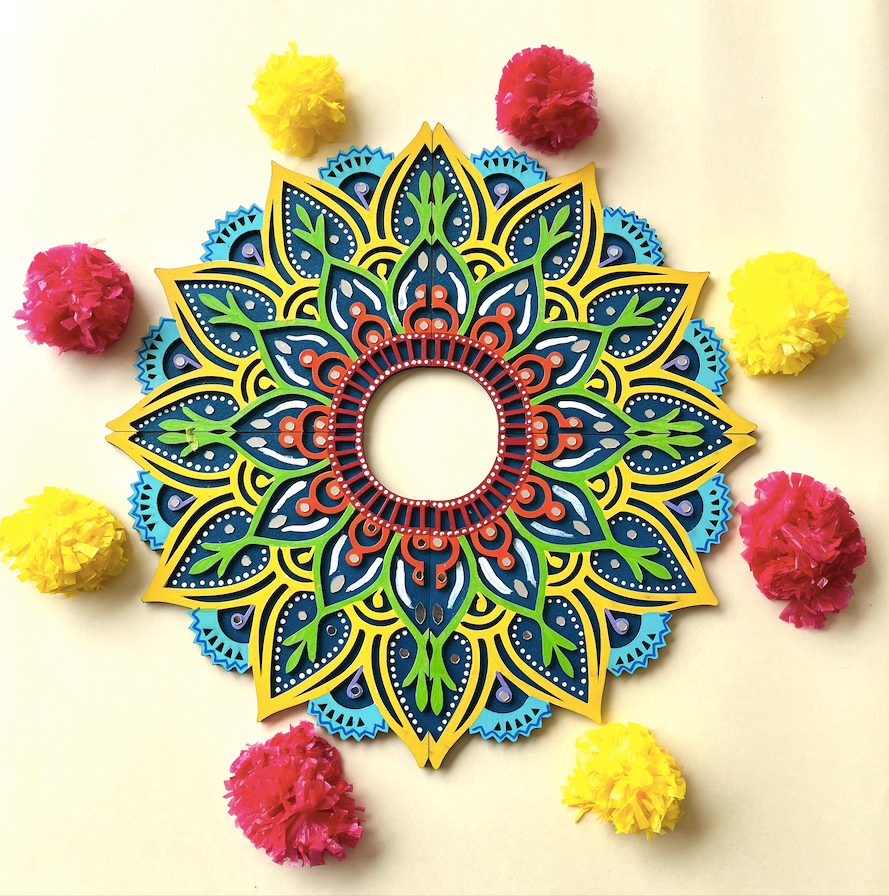 Fourfold Grace Rangoli