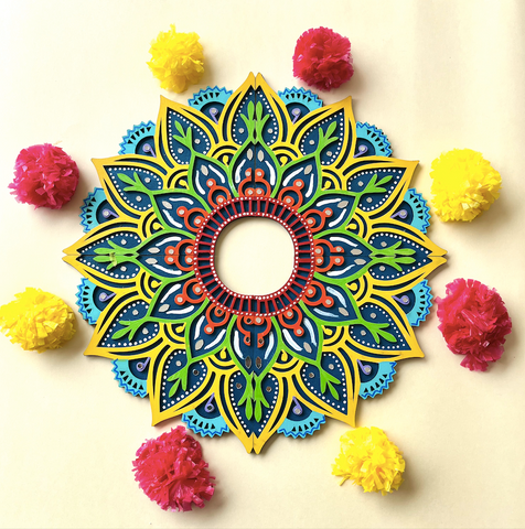 Fourfold Grace Rangoli