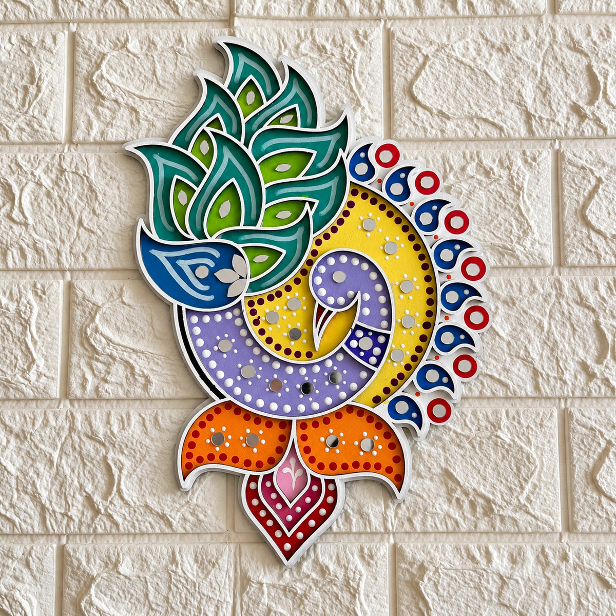 Regal Peacock Rangoli