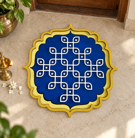 Sunlit Kolam Rangoli